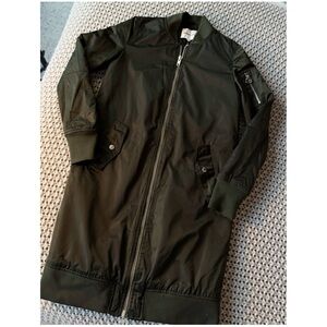 Members Only Long Bomber Jacket